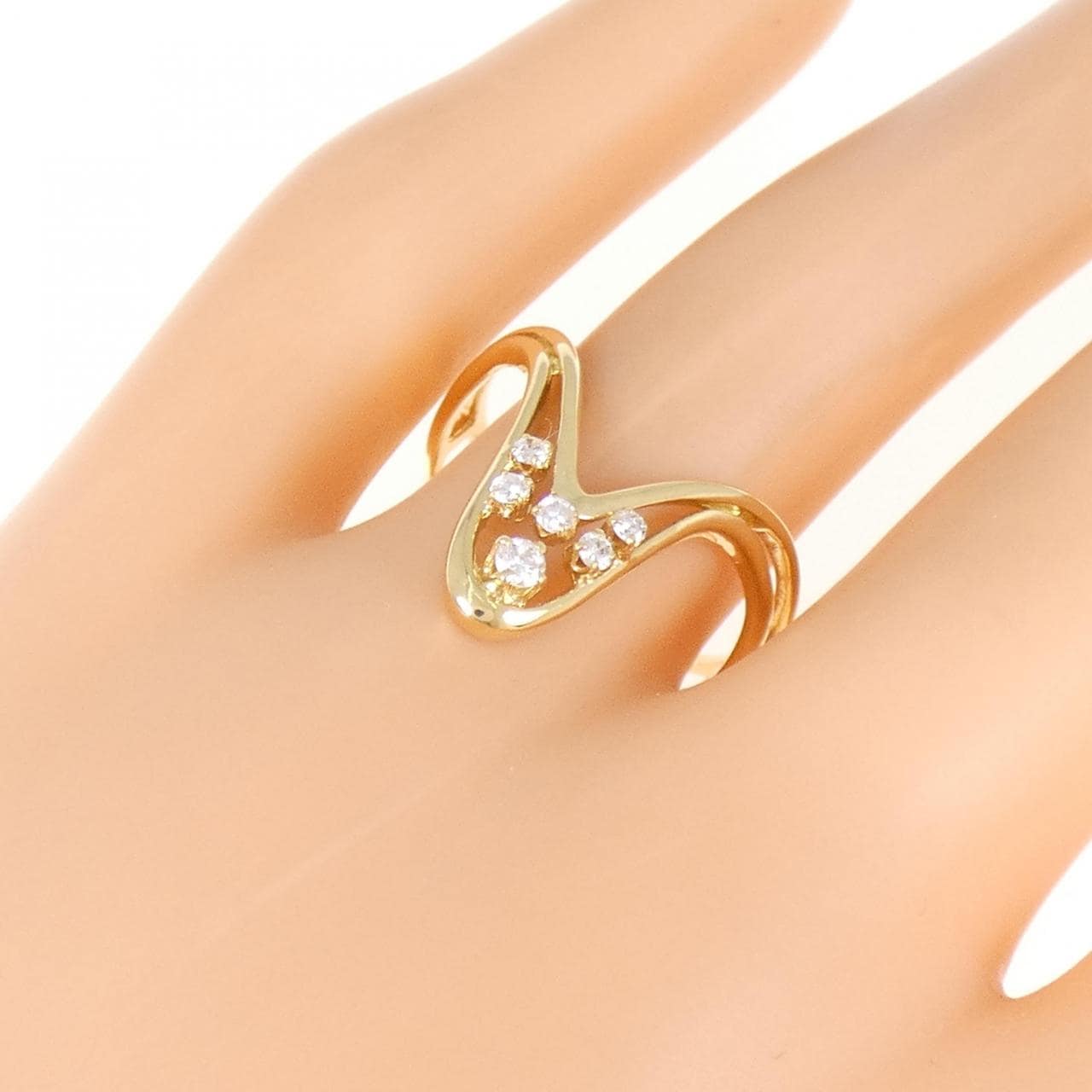 ミキモト ダイヤモンド リング 0.13CT