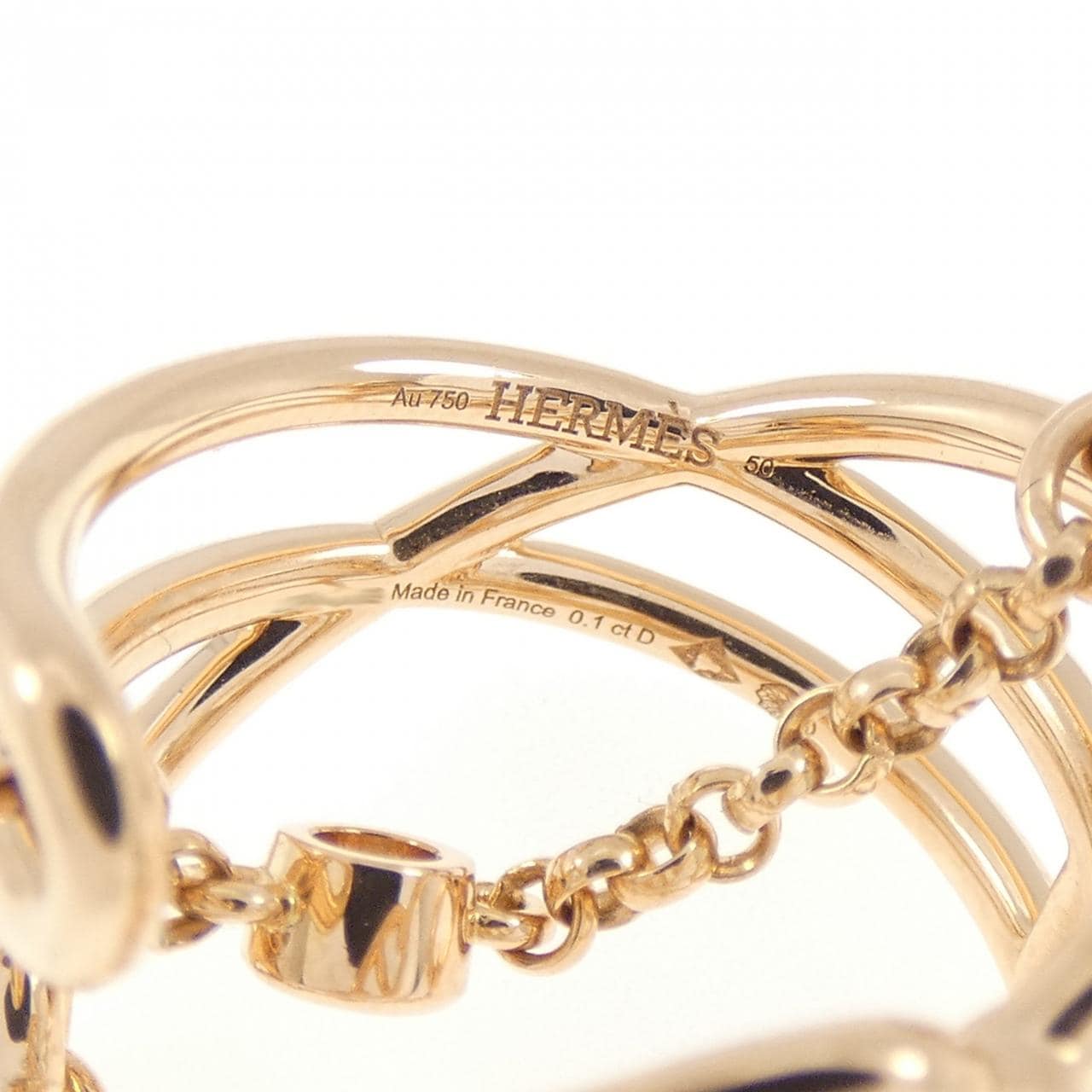 エルメス シェーヌダンクル カオス リング 0.1CT