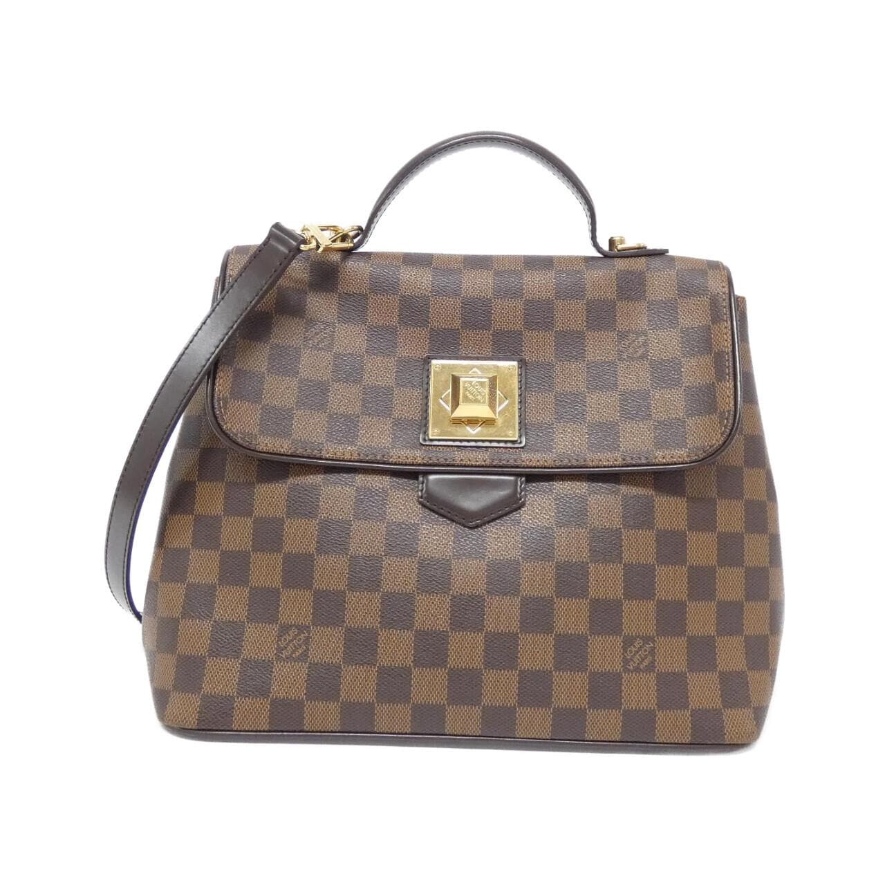 LOUIS VUITTON Damier Bergamo MM N41168 Bag