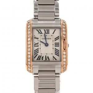 カルティエ タンクアングレーズSM PGコンビ/D W3TA0002 SSxPG クォーツ