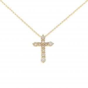 K18YG クロス ダイヤモンド ネックレス 1.00CT