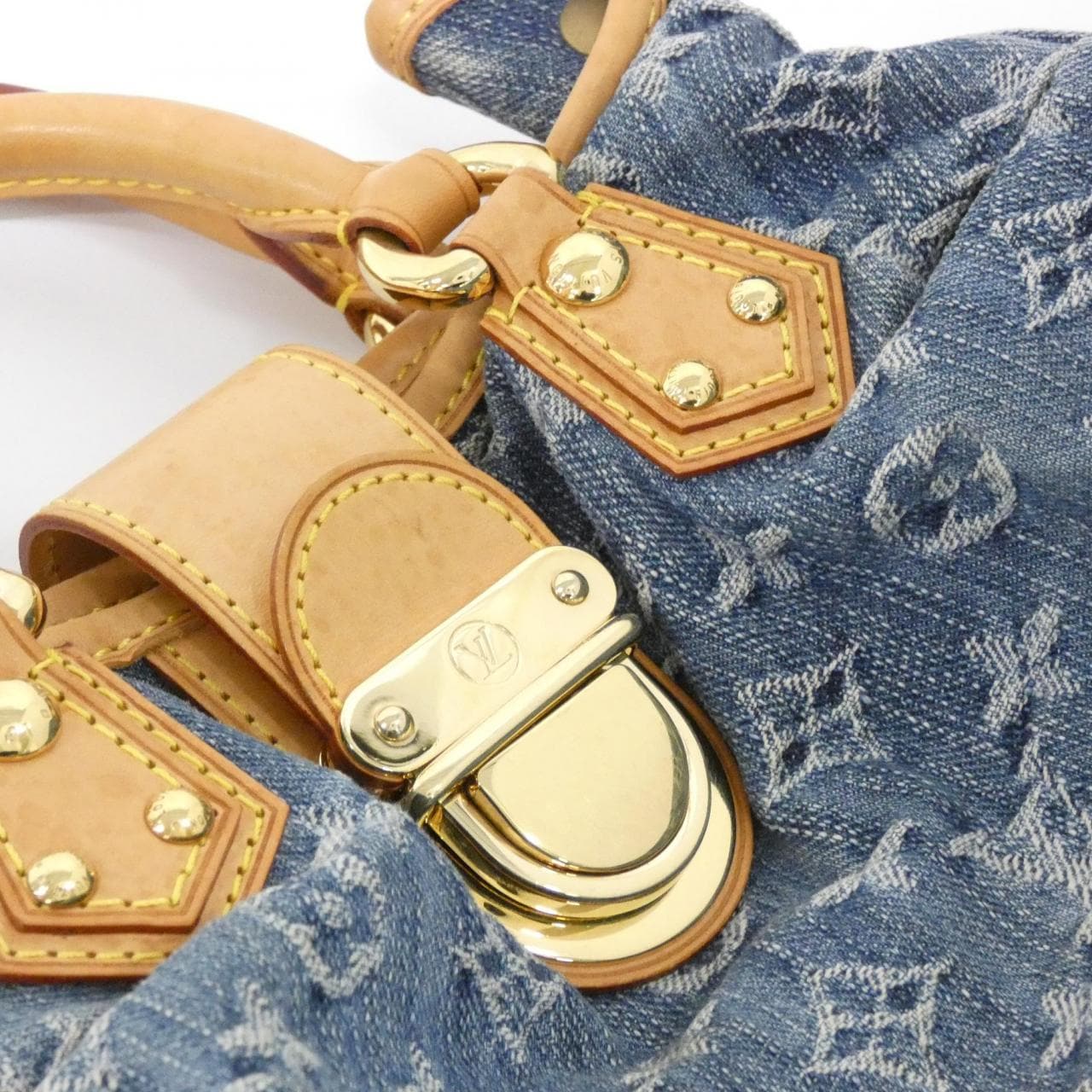 ルイヴィトン モノグラム デニム プリーティ M95020 バッグ