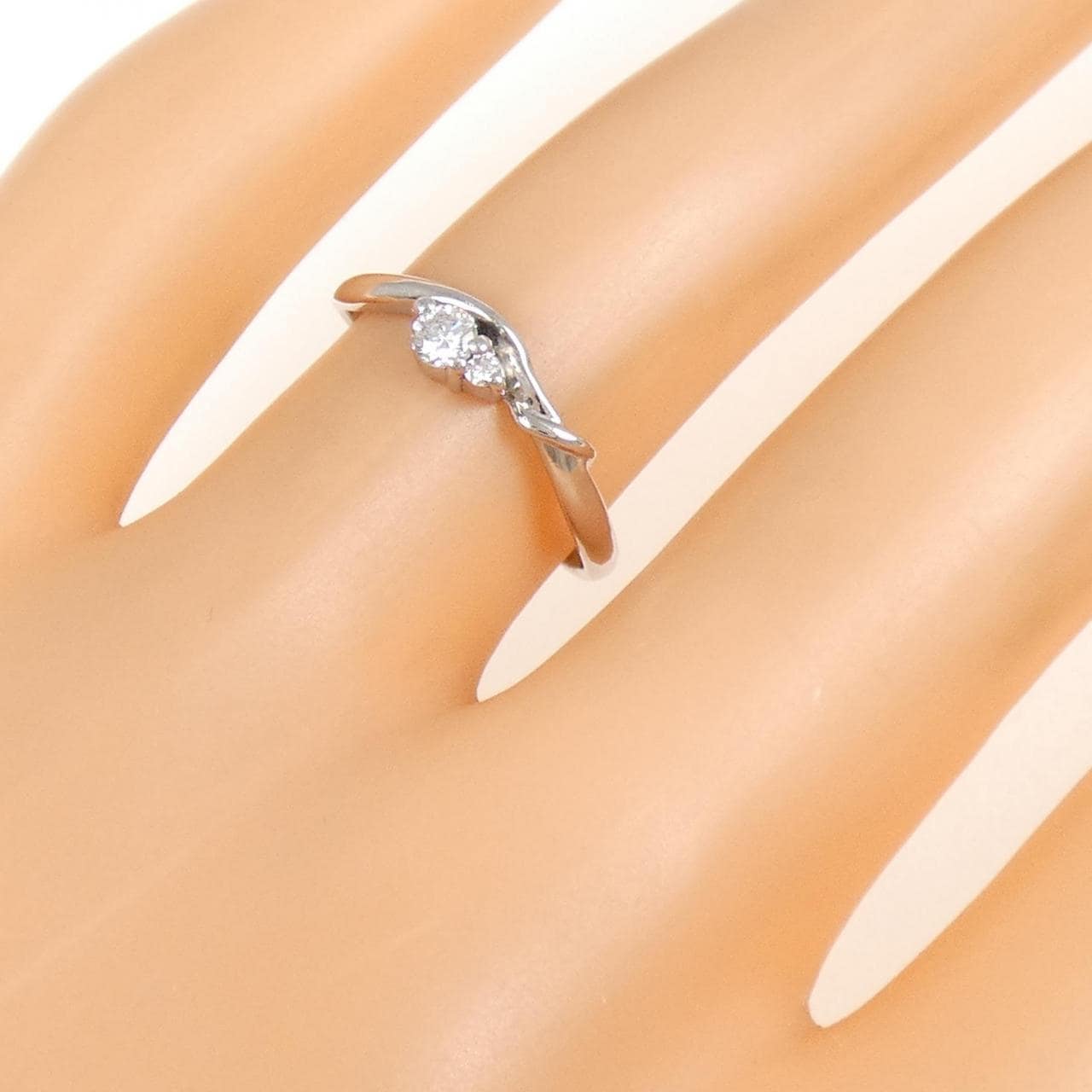 PT950 ダイヤモンド リング 0.1CT