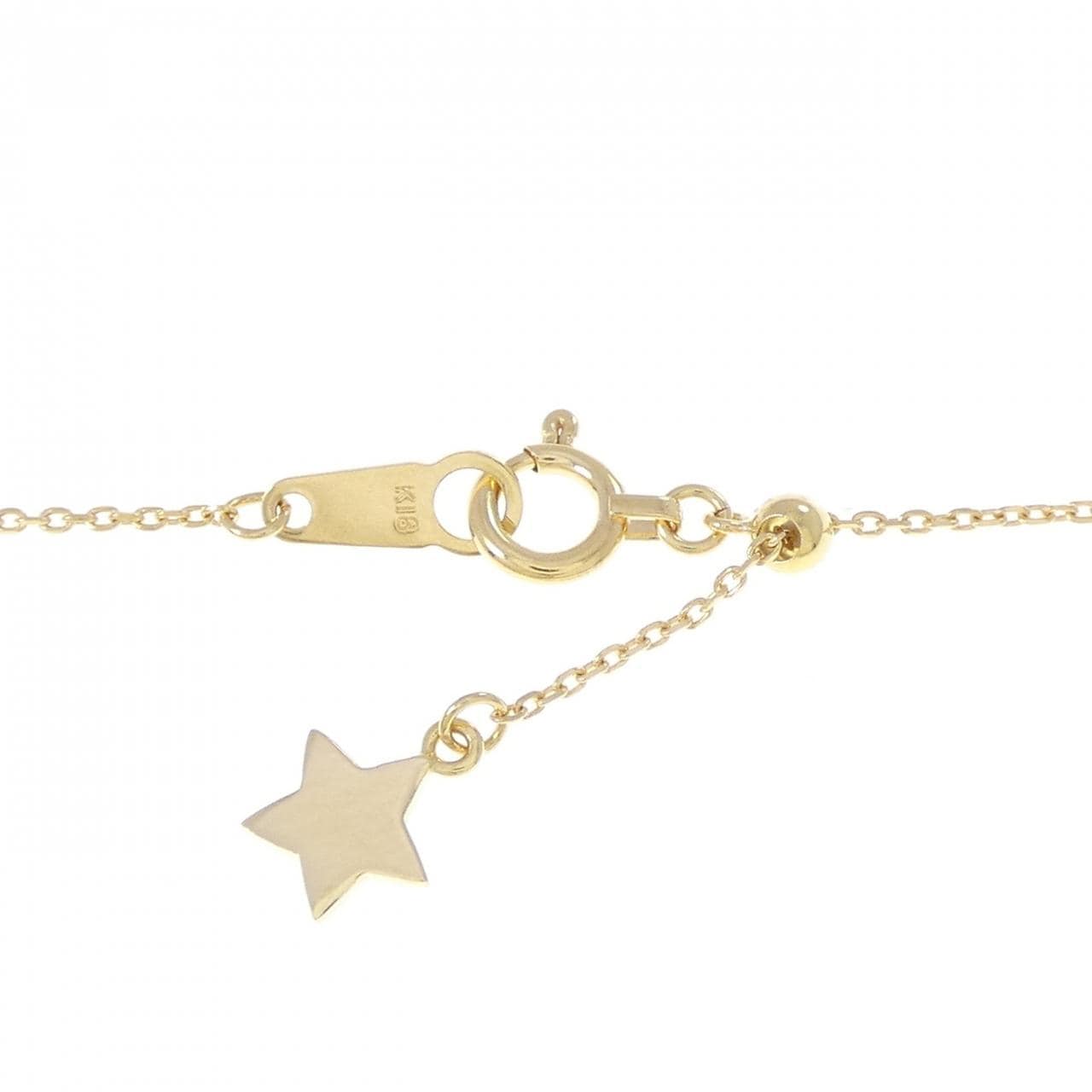 K18YG ナンバー30 ガーネット ネックレス