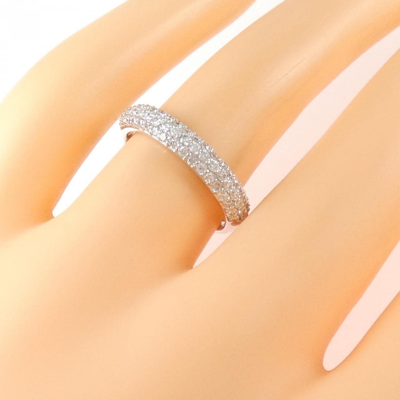 K18WG ダイヤモンド リング 0.53CT