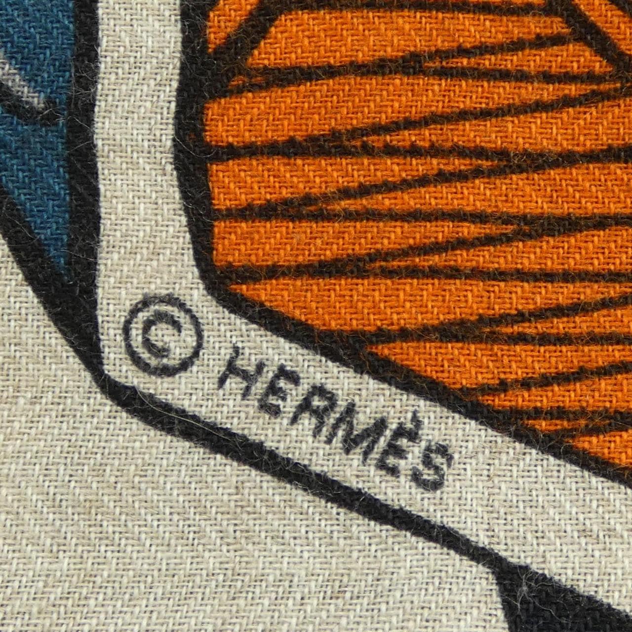 エルメス HERMES MYSTERIOUS RIDER 553817T カレH140 ショール