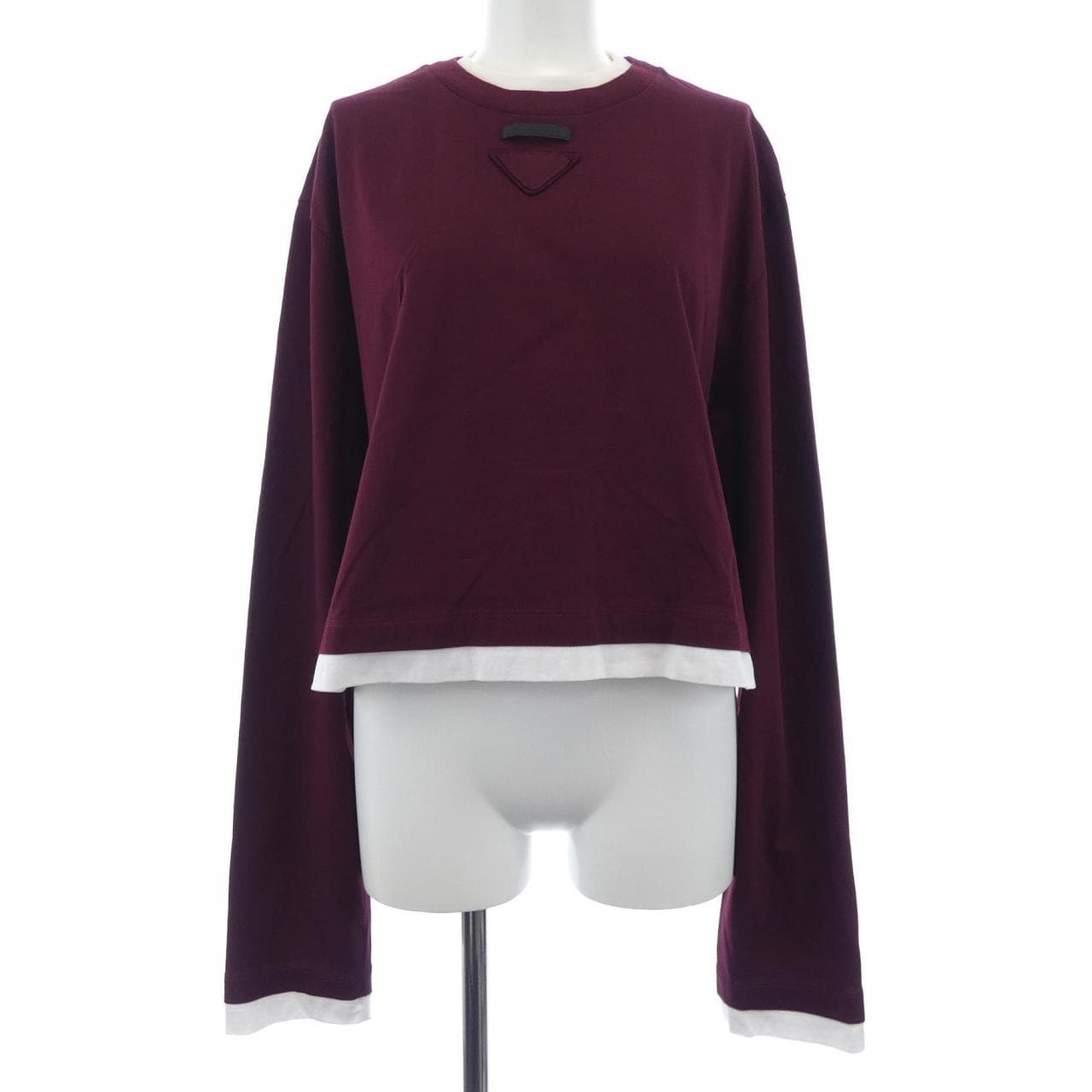 プラダ PRADA ファブリックトライアングルロゴ 34668 S000 15ZG Tシャツ