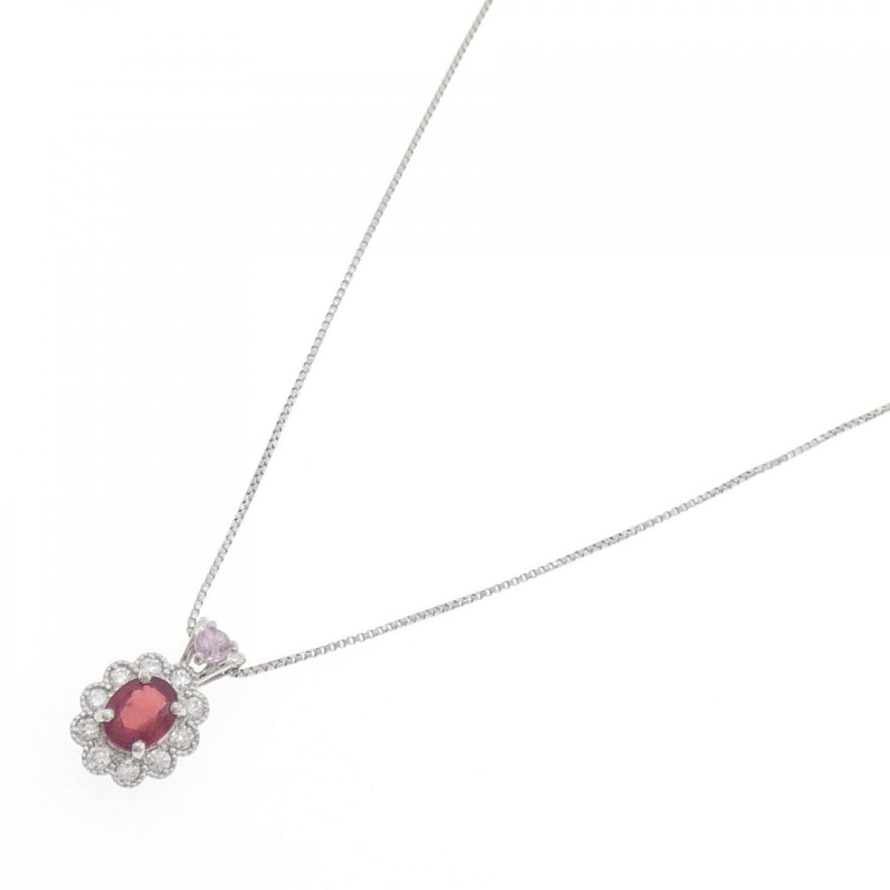 PT900/PT850紅寶石項鏈0.45CT