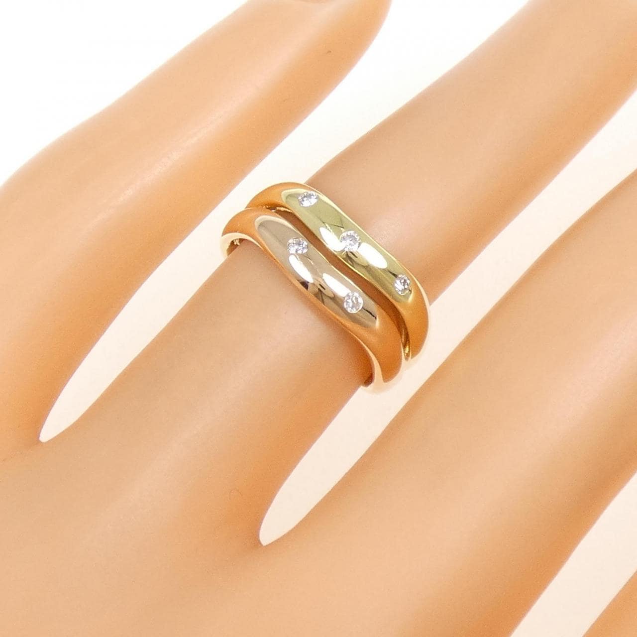 K18YG/K18PG鑽石0.07CT