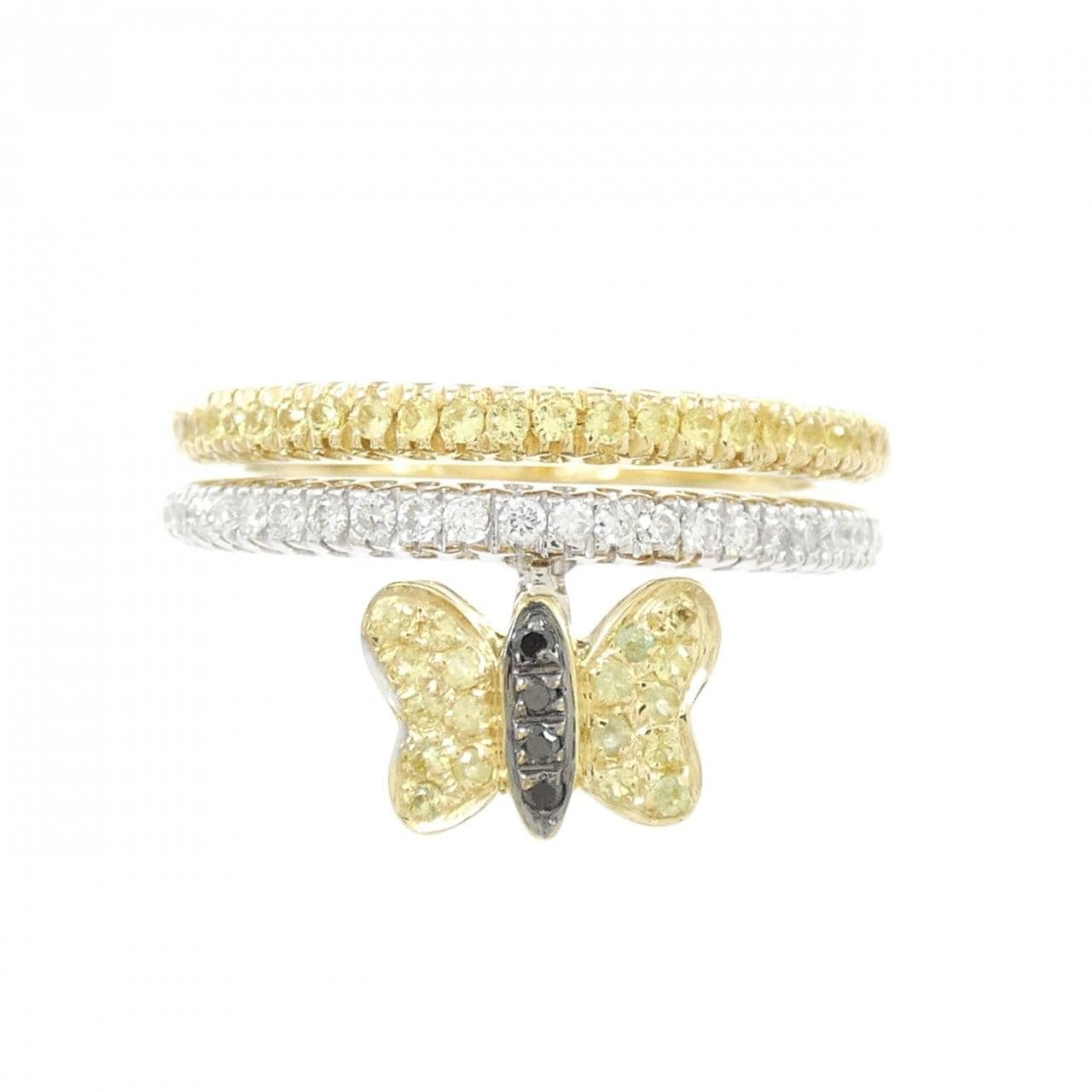 ヴァレンテミラノ バタフライ サファイヤ リング 0.49CT