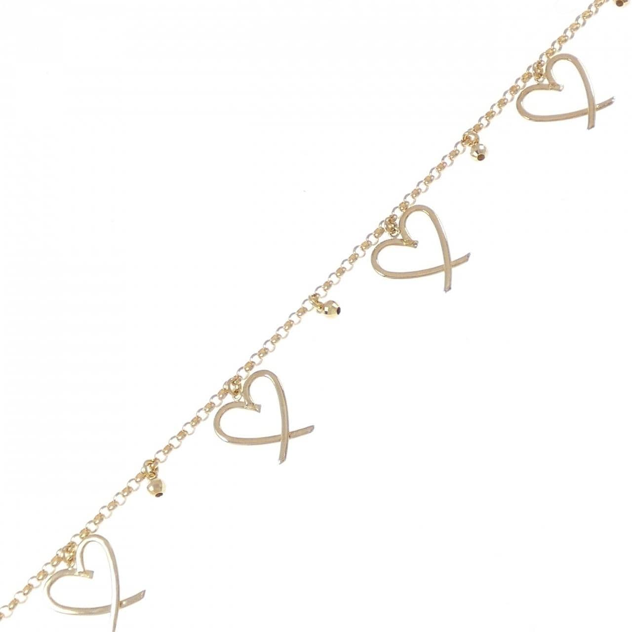 【新品】K18YG ハート ブレスレット