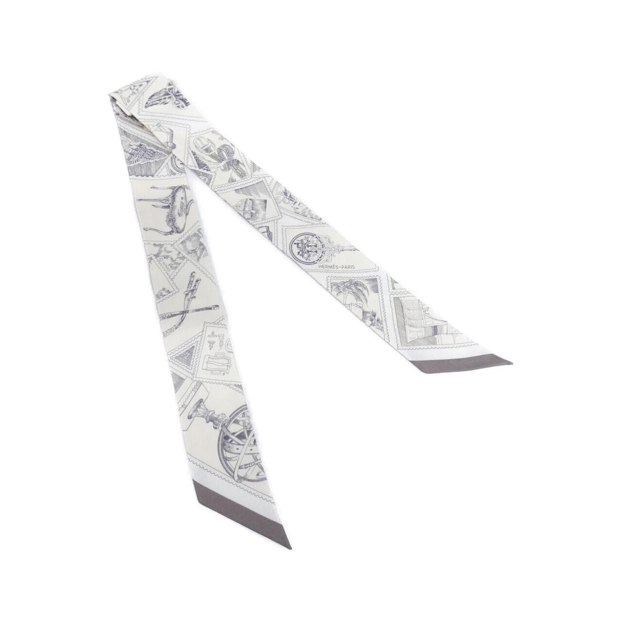 【未使用品】エルメス LA PHILATELISTE DU FAUBOURG ツイリー 064205S スカーフ