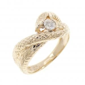 K10PG/K10WG スネーク ダイヤモンド リング