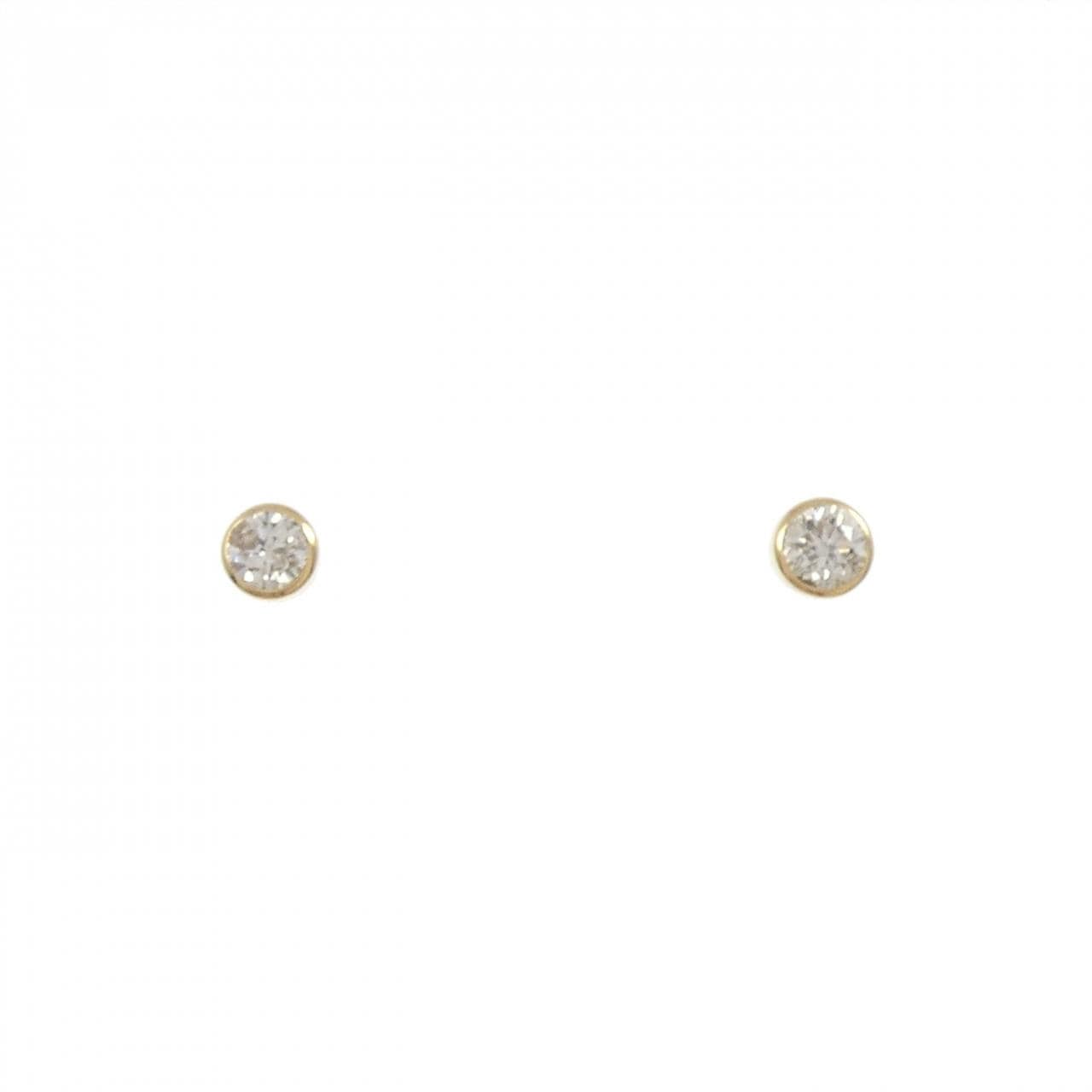 K18YG ダイヤモンド ピアス 0.10CT