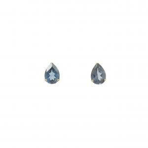 K18YG ブルートパーズ ピアス 1.60CT