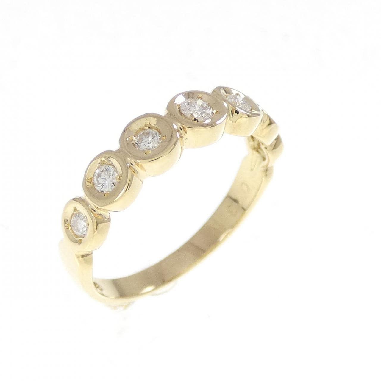 K18YG ダイヤモンド ピンキーリング 0.13CT