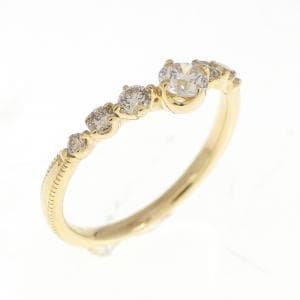 K18YG ダイヤモンド ピンキーリング 0.112CT