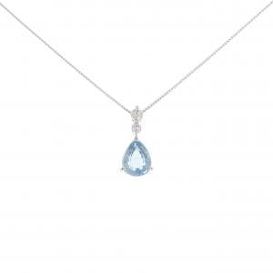 【リメイク】PT アクアマリン ネックレス 1.13CT