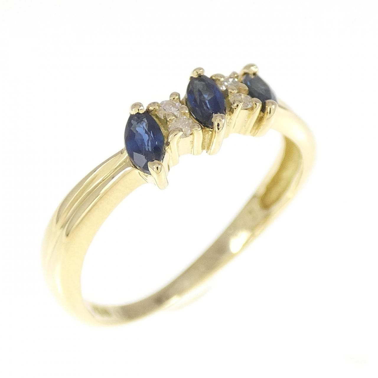 K18YG サファイヤ リング 0.31CT