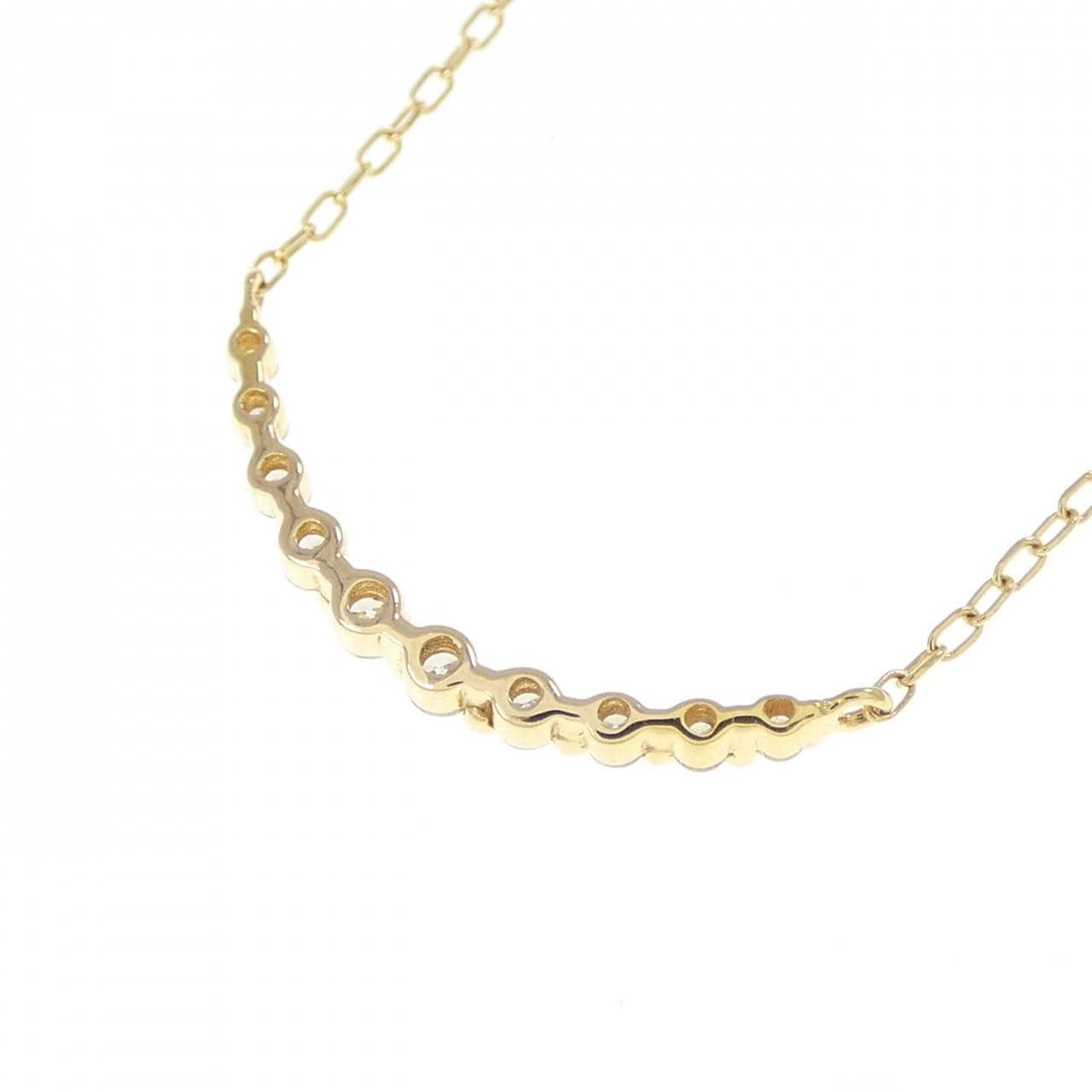 K18YG ダイヤモンド ネックレス 0.08CT