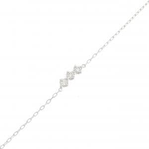 K18WG ダイヤモンド アンクレット 0.12CT