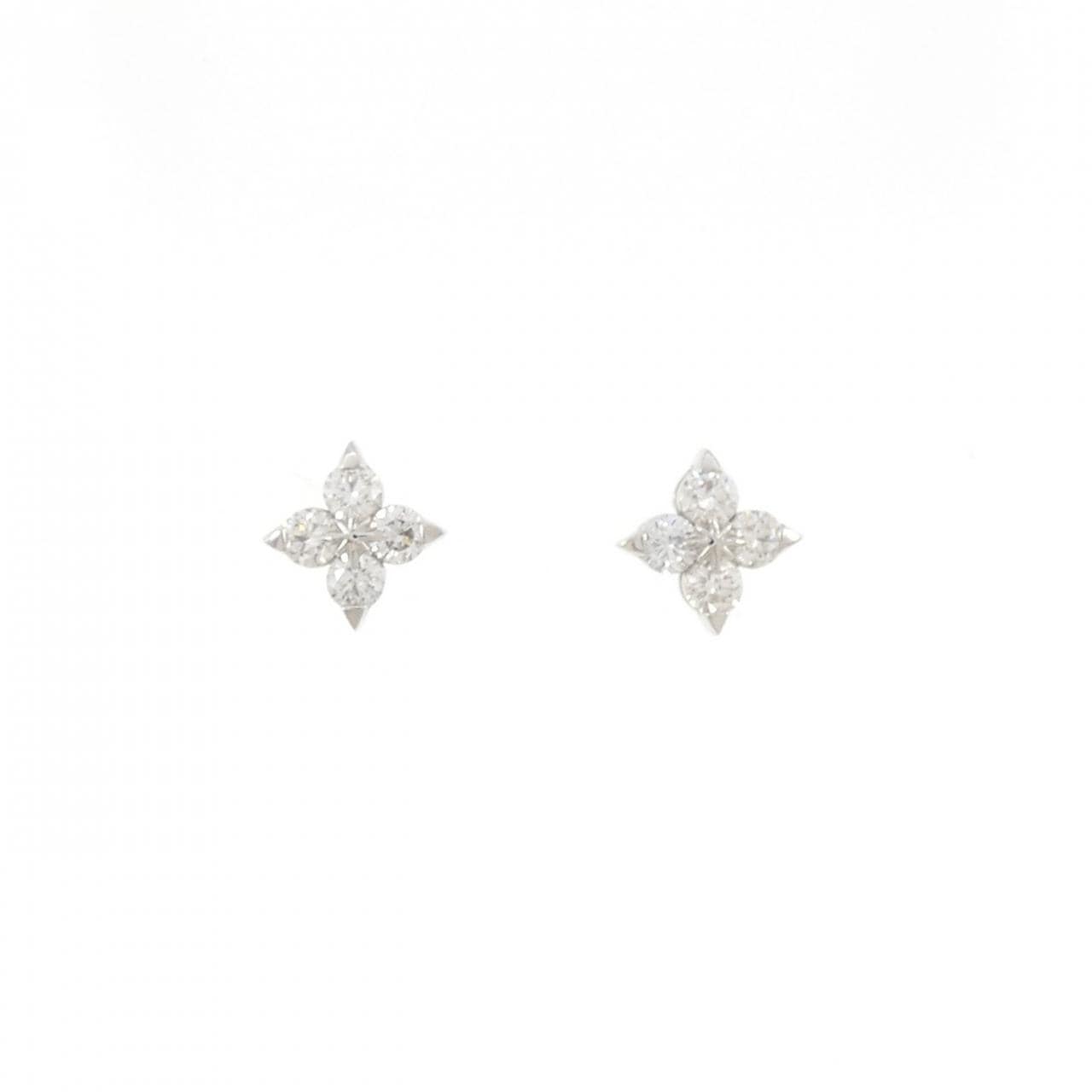 PT900 ダイヤモンド ピアス 0.50CT