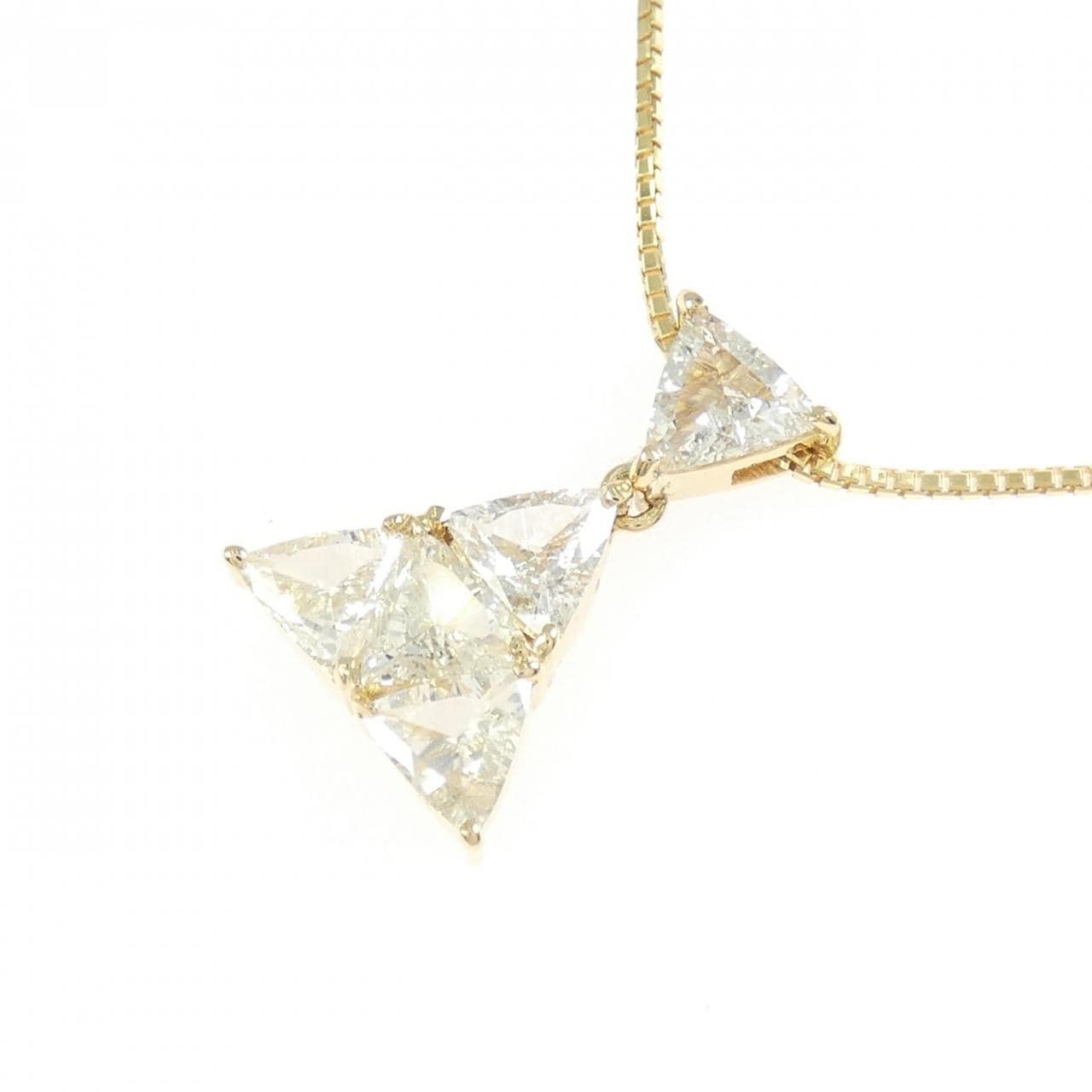 K18YG ダイヤモンド ネックレス 1.08CT