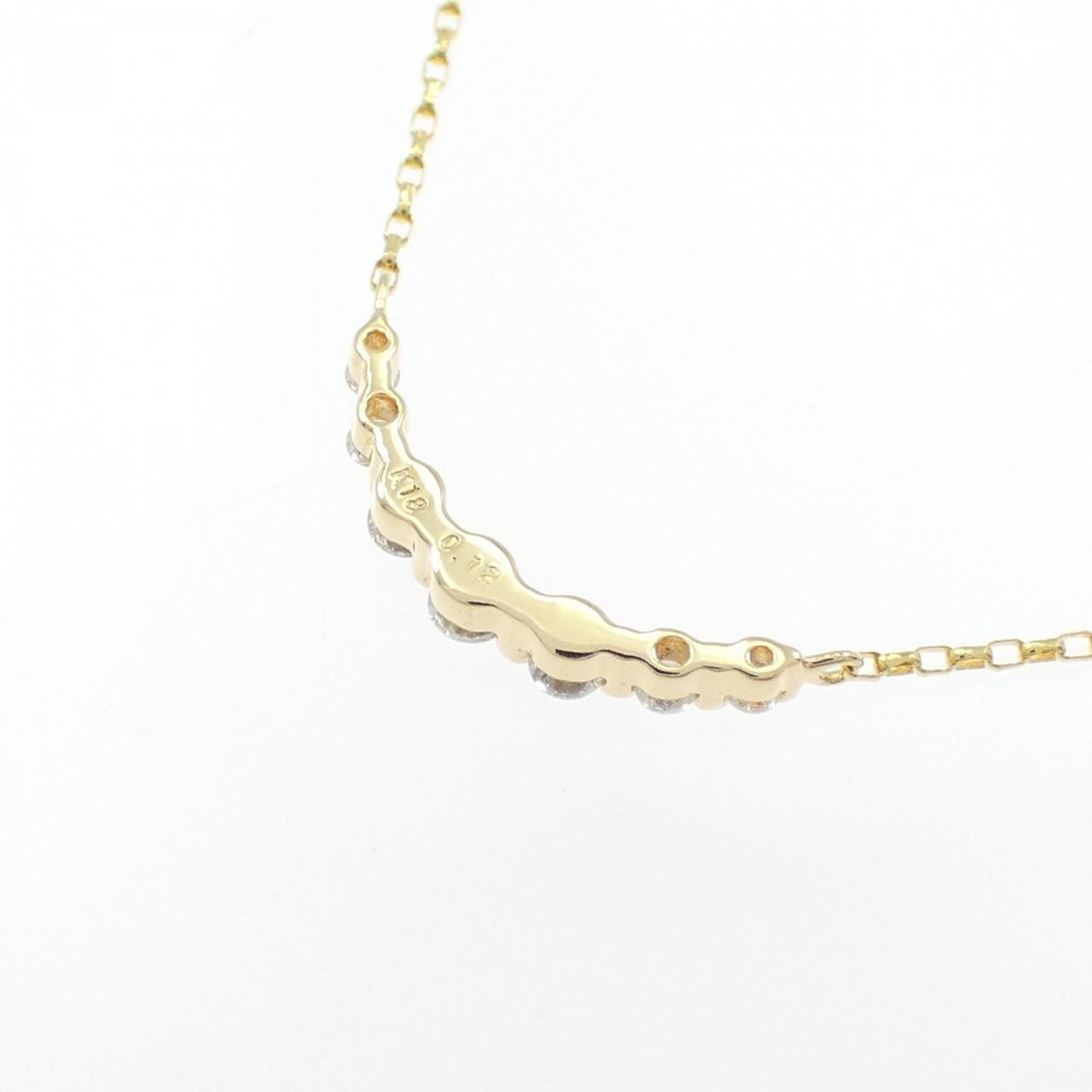K18YG ダイヤモンド ネックレス 0.12CT