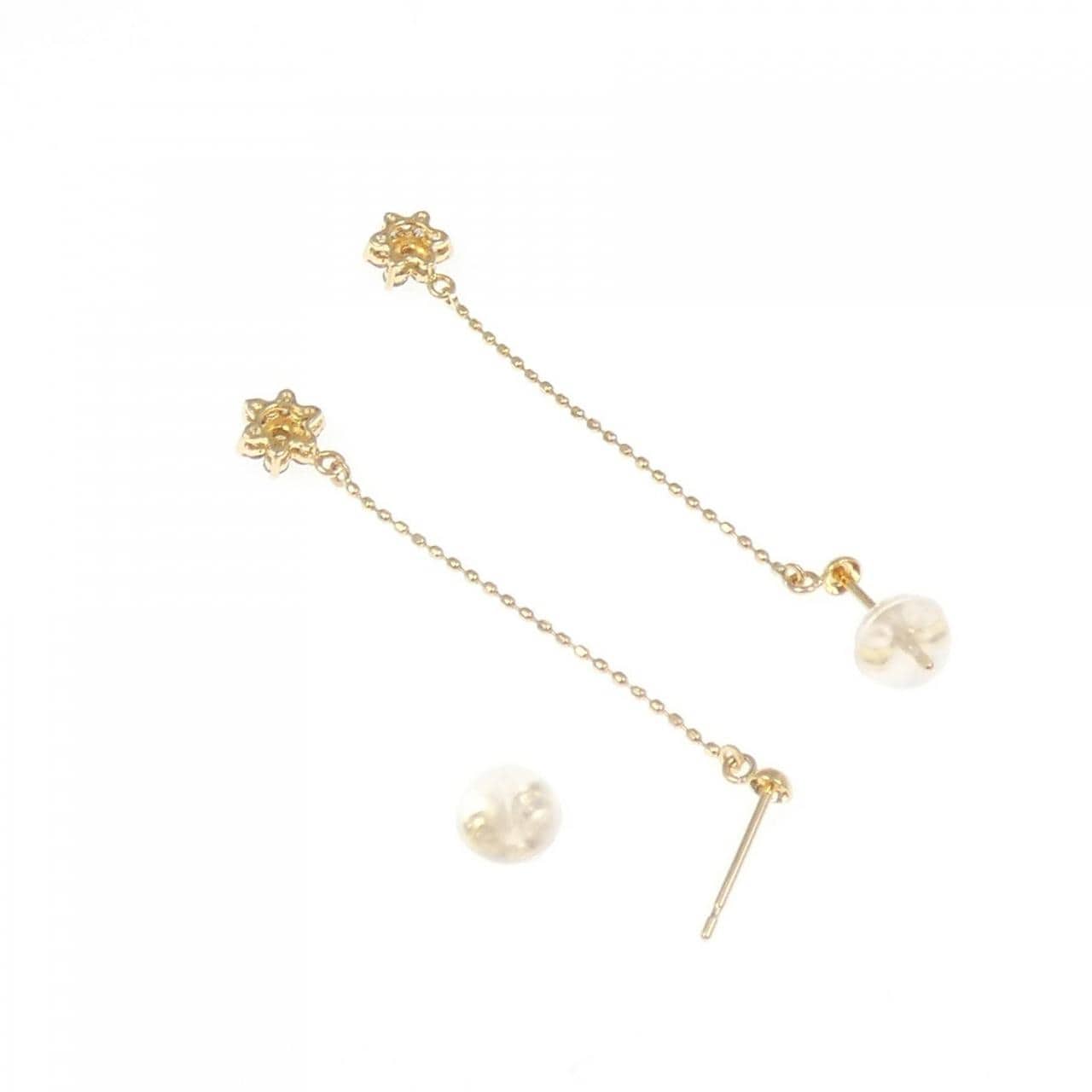 K18YG ダイヤモンド ピアス 0.20CT