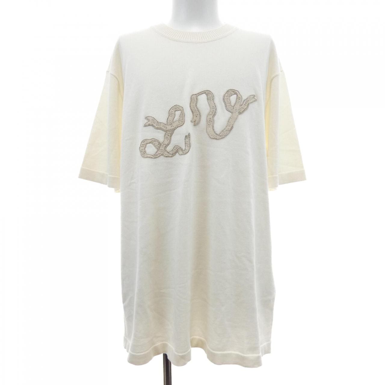 ルイヴィトン LOUIS VUITTON エンベリッシュドショートスリーブコットンクルーネック HSN24WAUR ニット