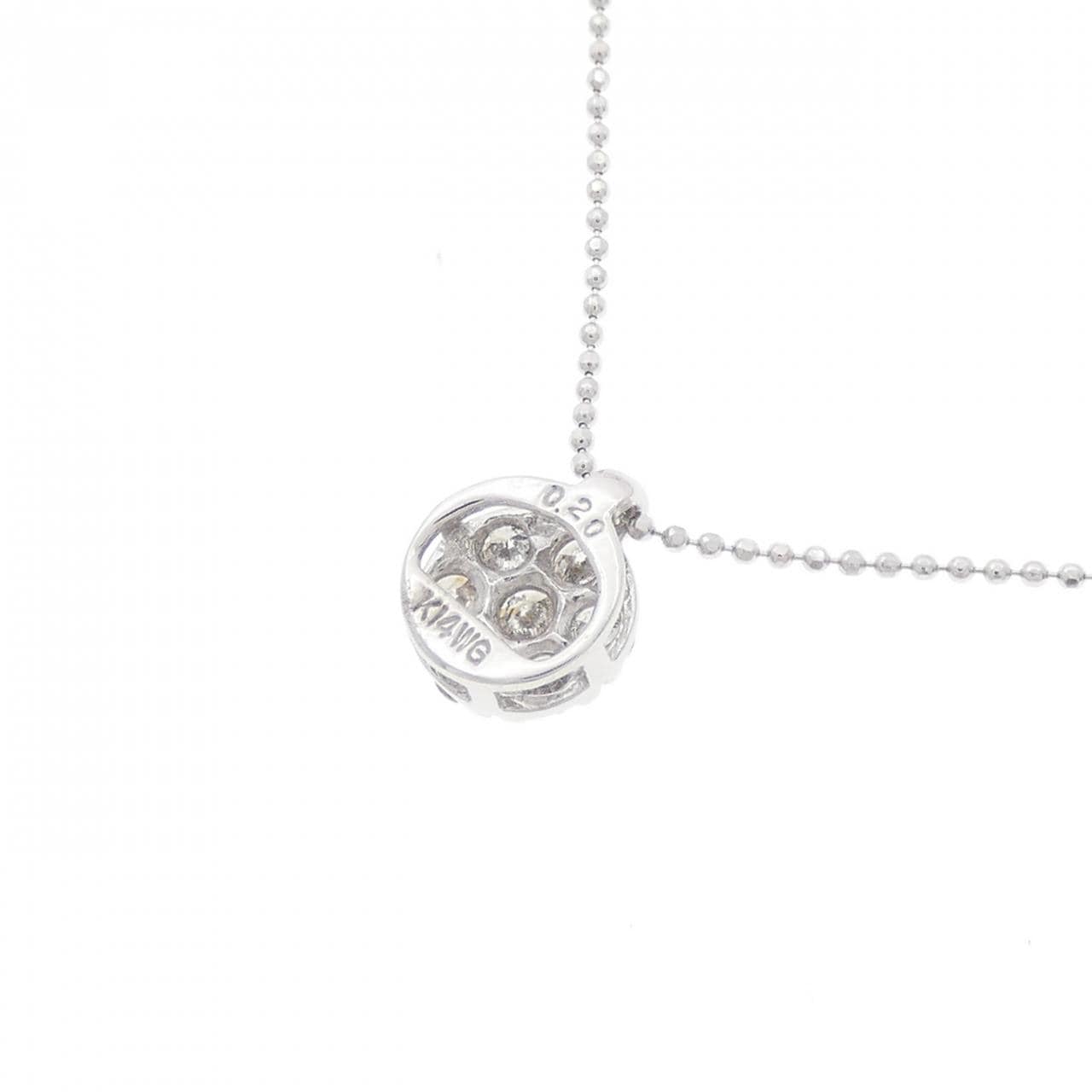 K14WG ダイヤモンド ネックレス 0.20CT