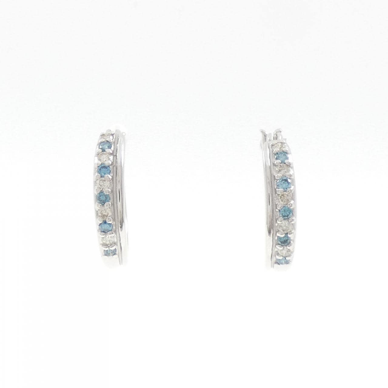 K18WG ダイヤモンド ピアス 0.2CT