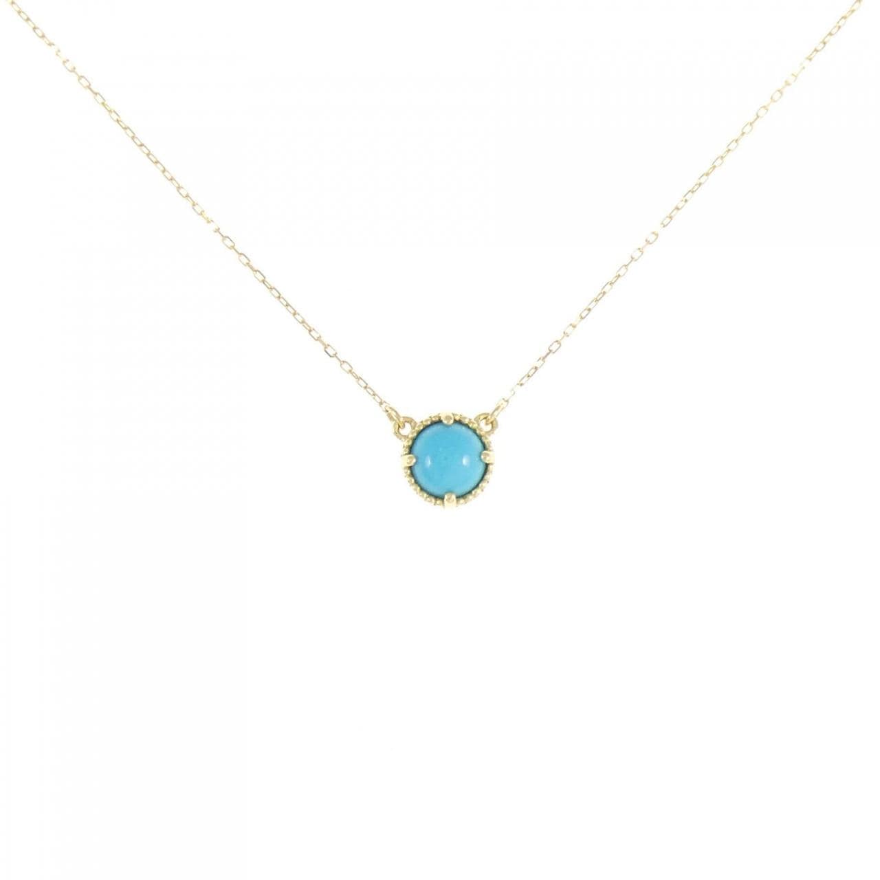 K18YG Turquoise Necklace 0.50CT