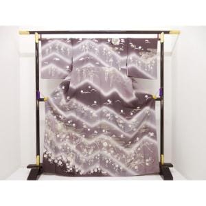 訪問着　金彩刺繍加工　ボカシ染