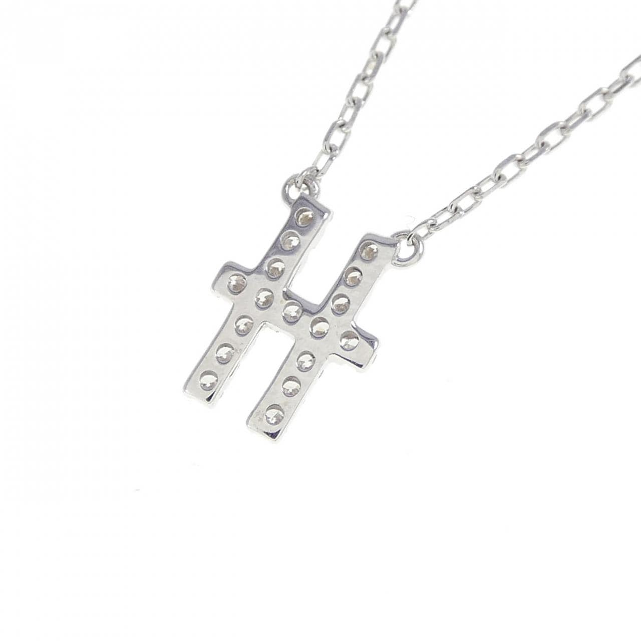 アーカー イニシャル ネックレス 0.07CT