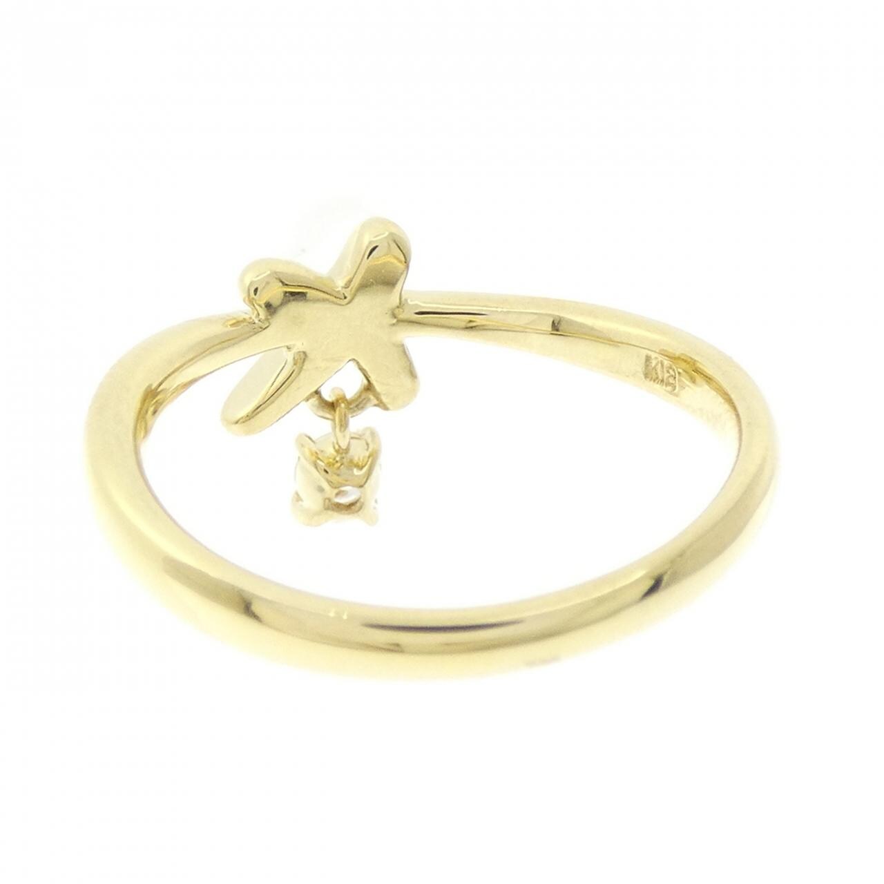 K18YG Diamond ring