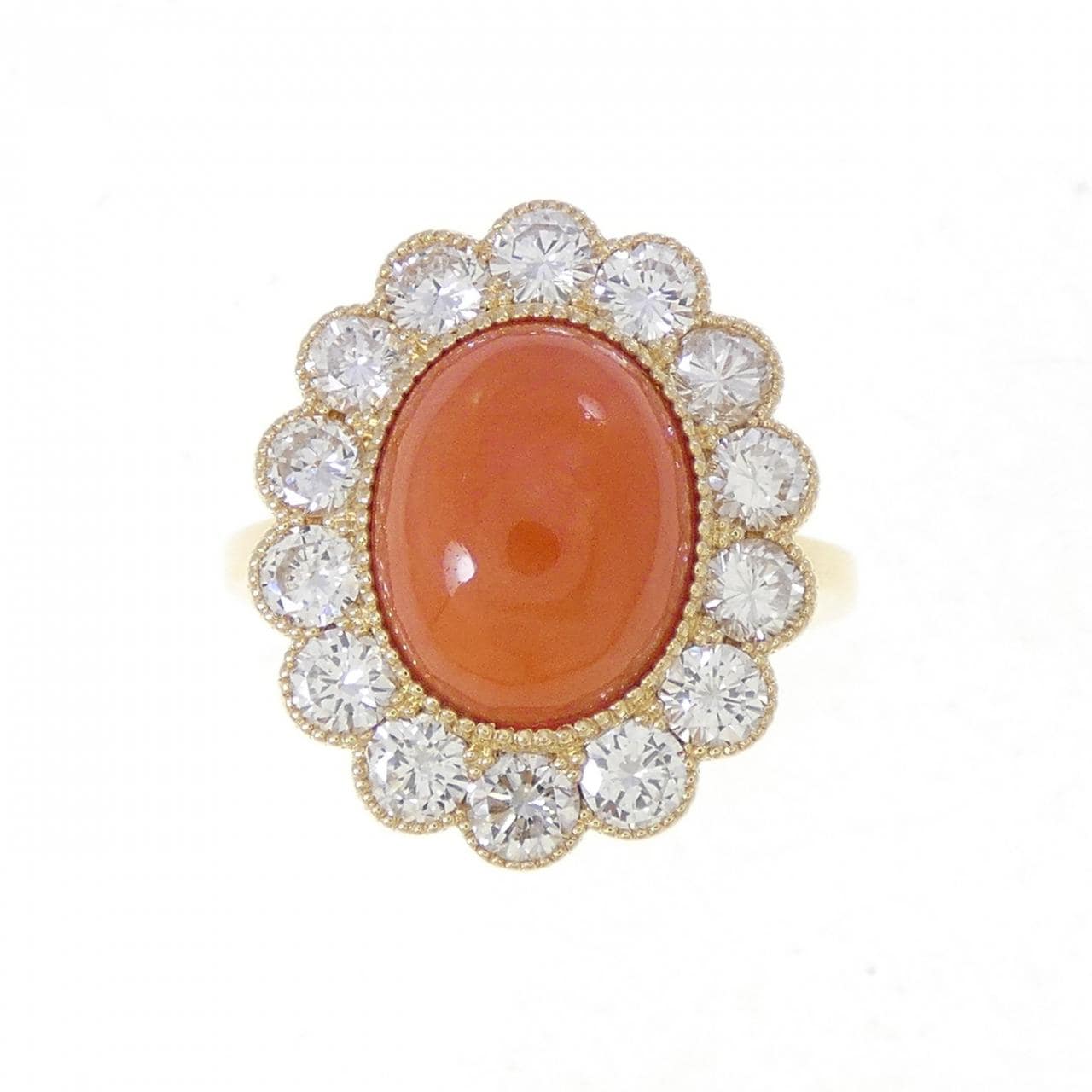 K18YG サンゴ リング