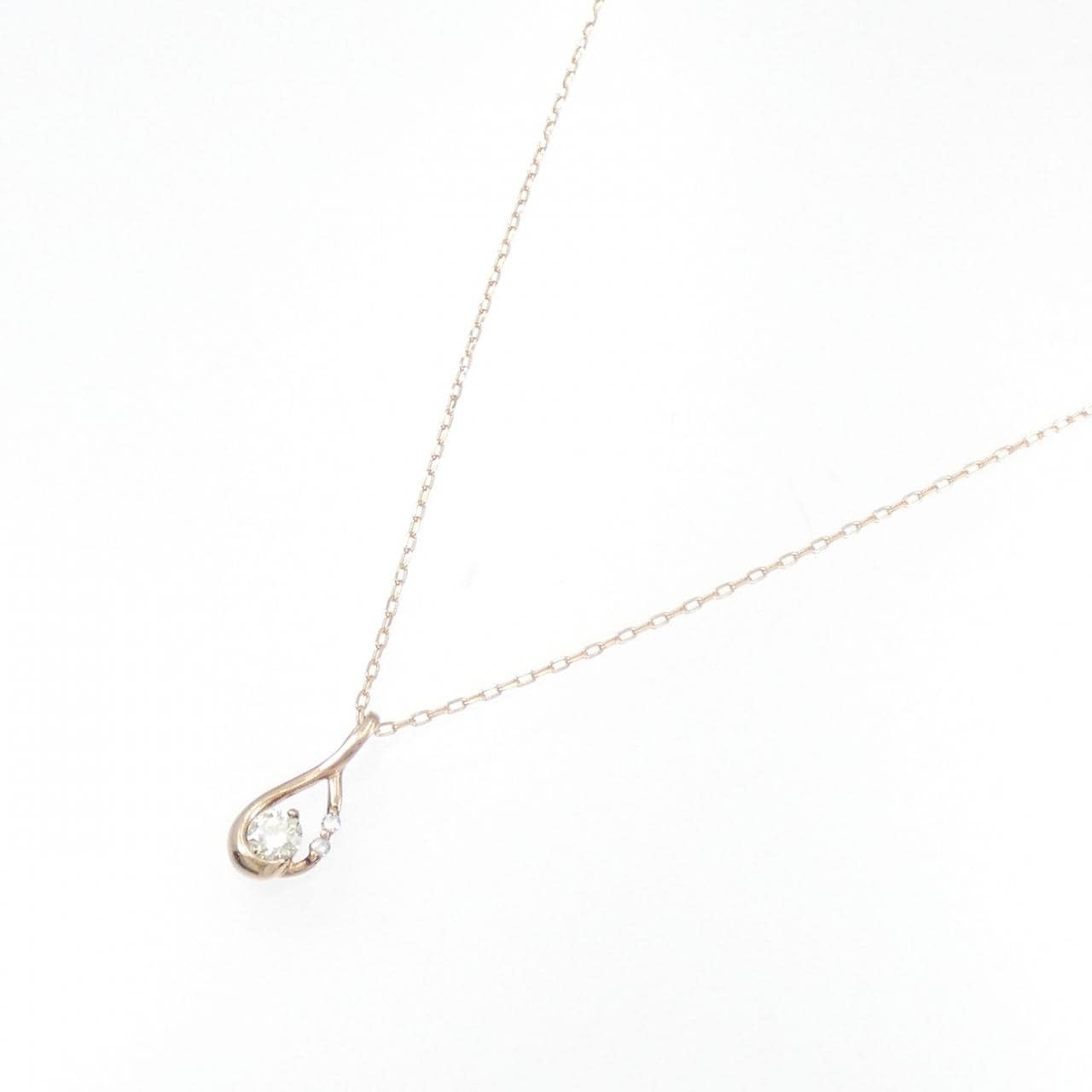 K18PG ダイヤモンド ネックレス 0.20CT
