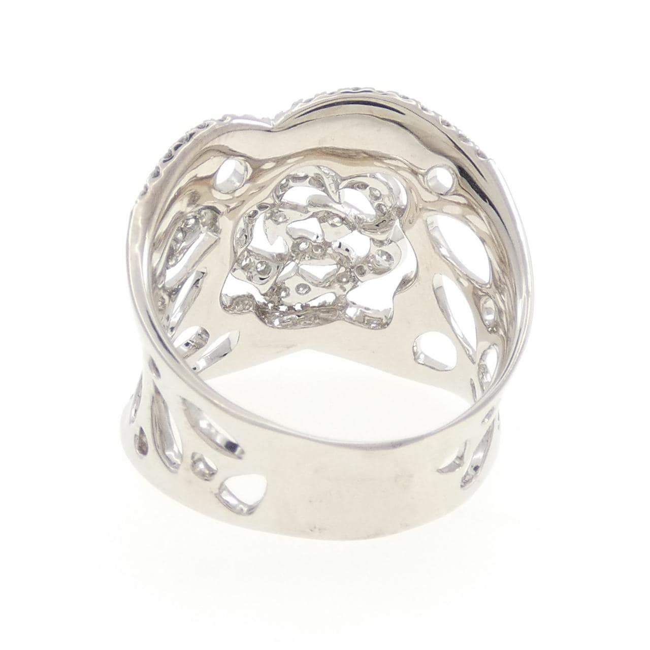750WG ローズ ダイヤモンド リング 1.05CT