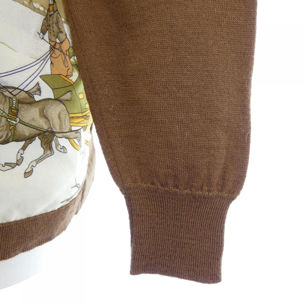 【ヴィンテージ】エルメス HERMES THE BULL&MOUTH REGENT'S CIRCUS PICADIL ツイルレーヌ. カーディガン