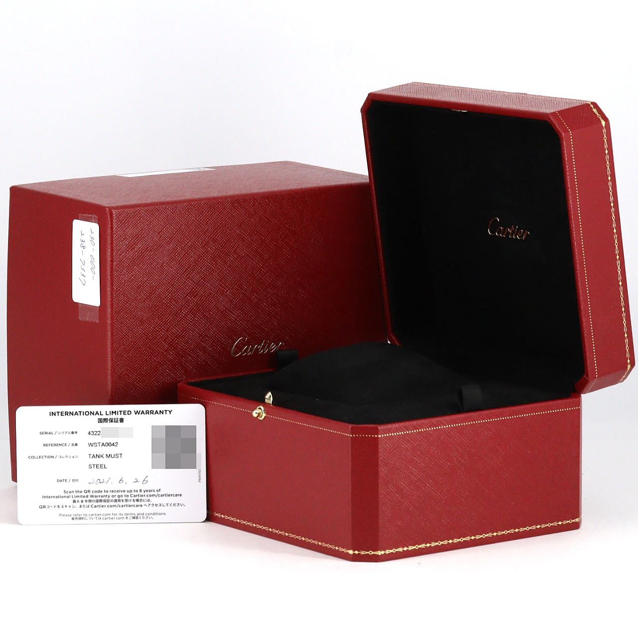 カルティエ タンクマストSM WSTA0042 SS クォーツ