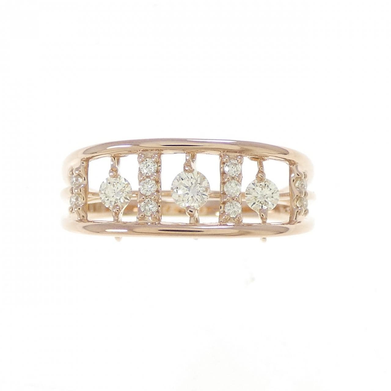 K18PG ダイヤモンド リング