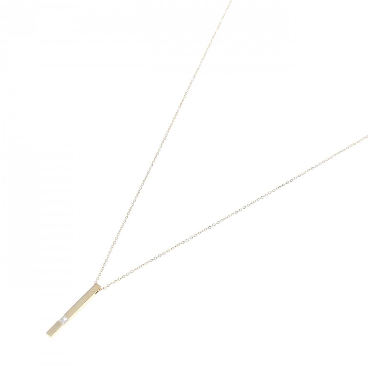 K18YG ダイヤモンド ネックレス 0.08CT
