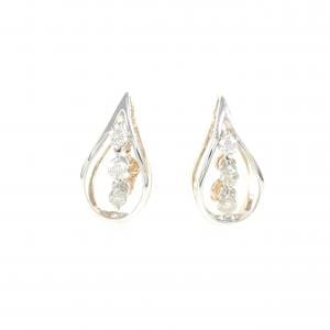K18PG/K18WG ダイヤモンド ピアス 0.62CT