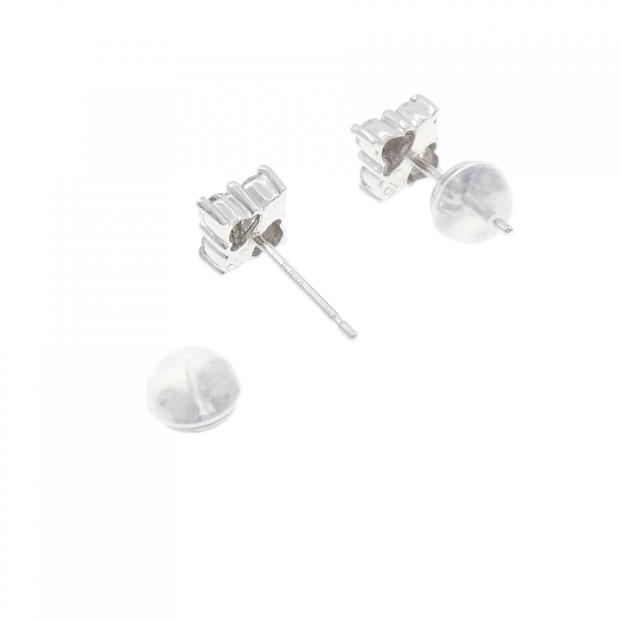 PT900 花形钻石耳环 0.30CT