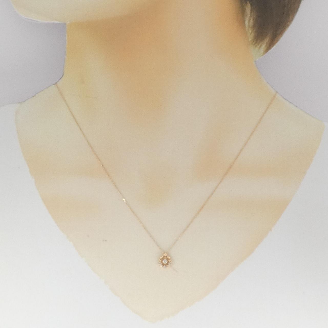 K10PG ダイヤモンド ネックレス 0.06CT