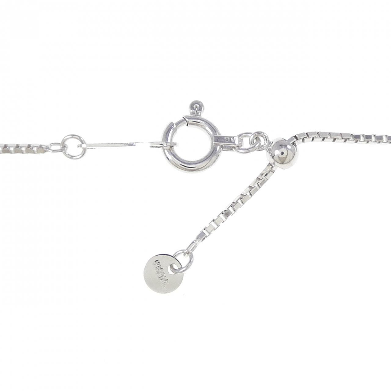 K18WG/K18BG フラワー×バタフライ サファイヤ ネックレス 2.02CT