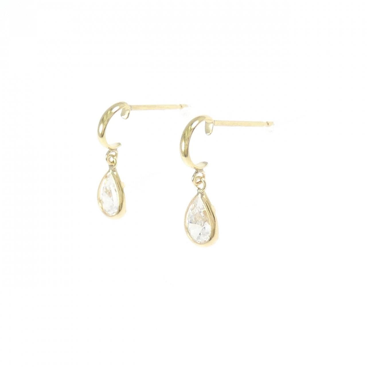 [新品] K18YG 立方体耳环