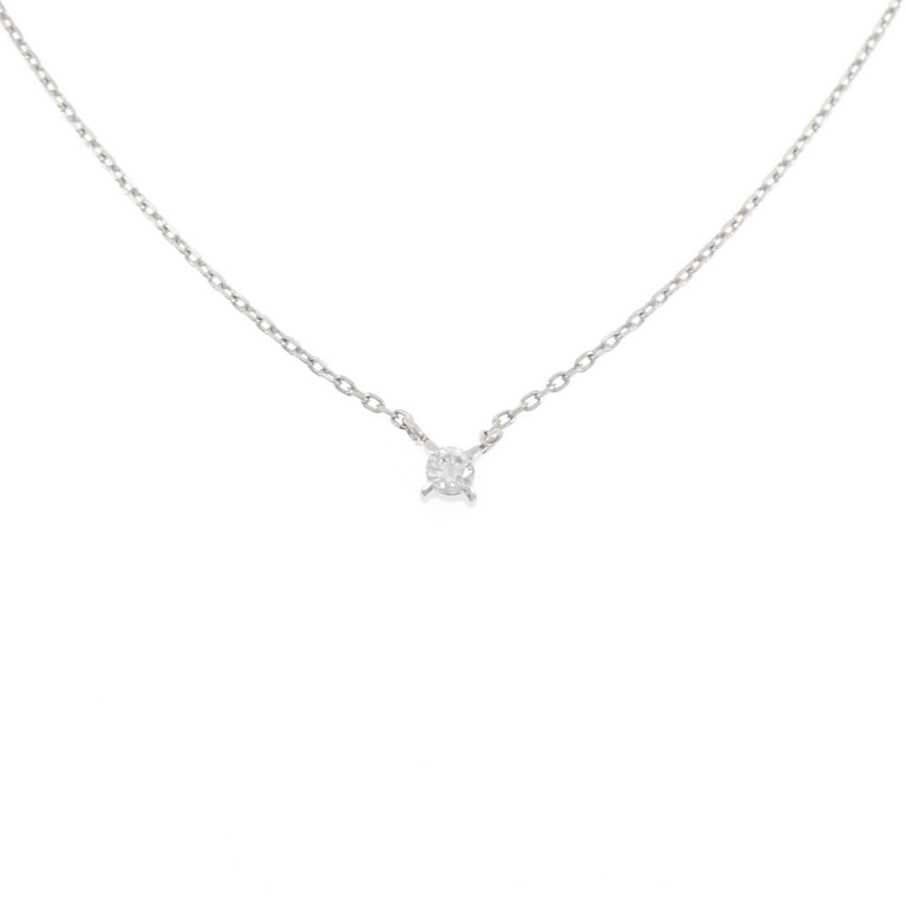PT850 ソリティア ダイヤモンド ネックレス 0.11CT