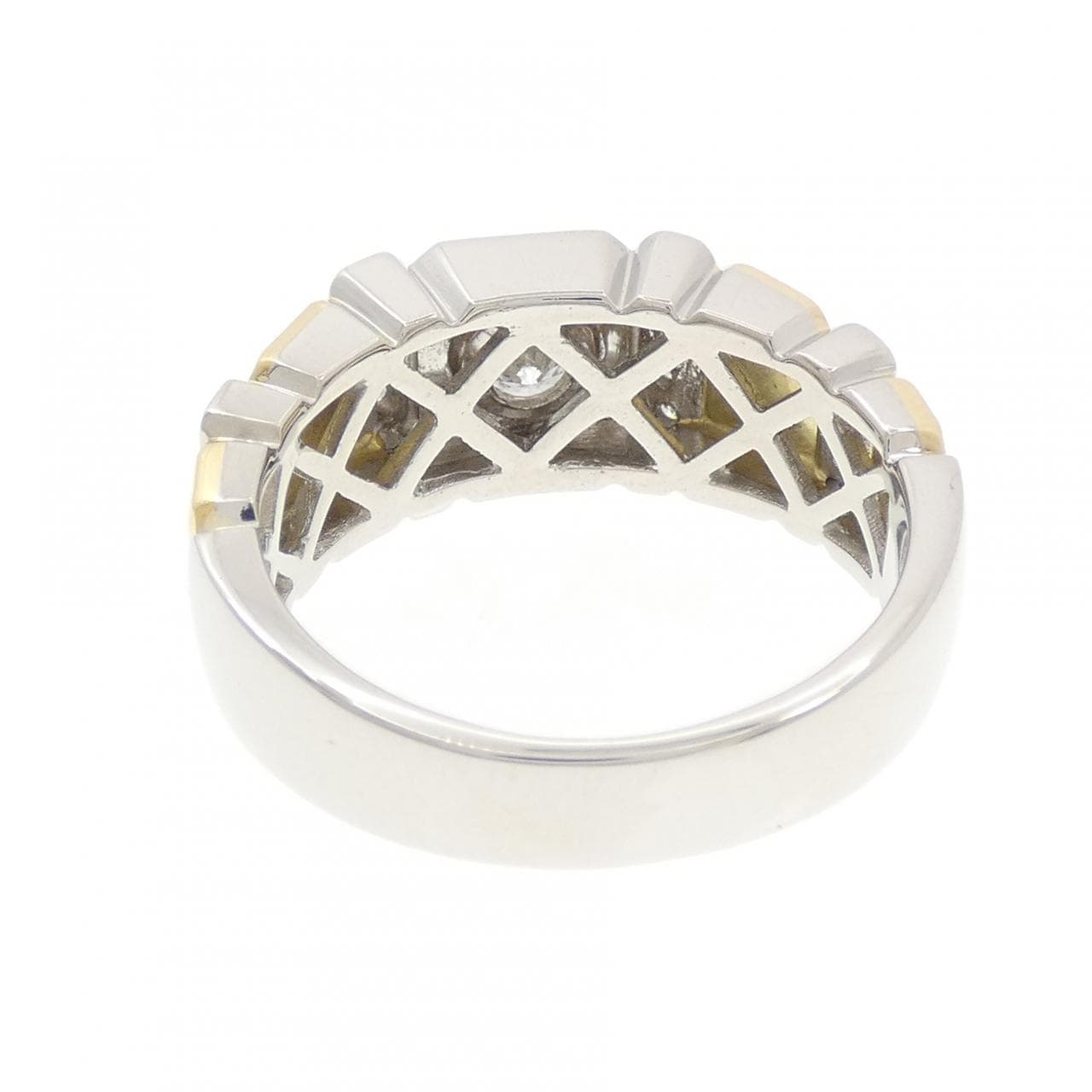 K18YG/PT900 ダイヤモンド リング 0.193CT